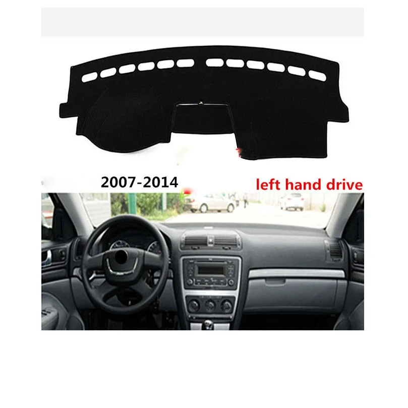 Для Skoda Octavia 2007- Анти-УФ покрытие приборной панели коврики нескользящий коврик для приборной панели черный ковер покрытие автомобильные аксессуары