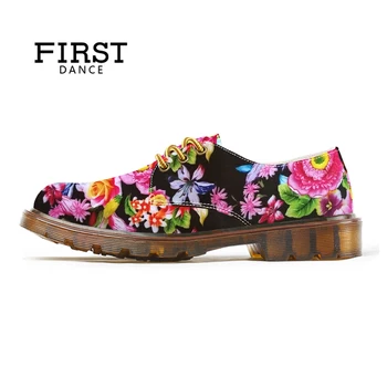 

FIRST DANCE Women Dr Martin Shoes Customized Fashion Flat-Bottomed Shoes Female Dropshipping Women Flats Oxfords Shoes Spring