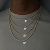 2022 Classic Rope Chain Men Necklace Width 2/3/4/5 MM Stainless Steel Figaro Cuban Chain Necklace For Men Women Jewelry ► Photo 2/6