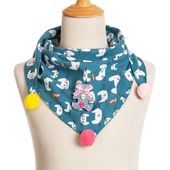 Весенний хлопковый детский треугольный шарф в горошек, однотонный осенне-зимний шарф для маленьких мальчиков, шарф для девочек, нагрудник малыша - Цвет: C26