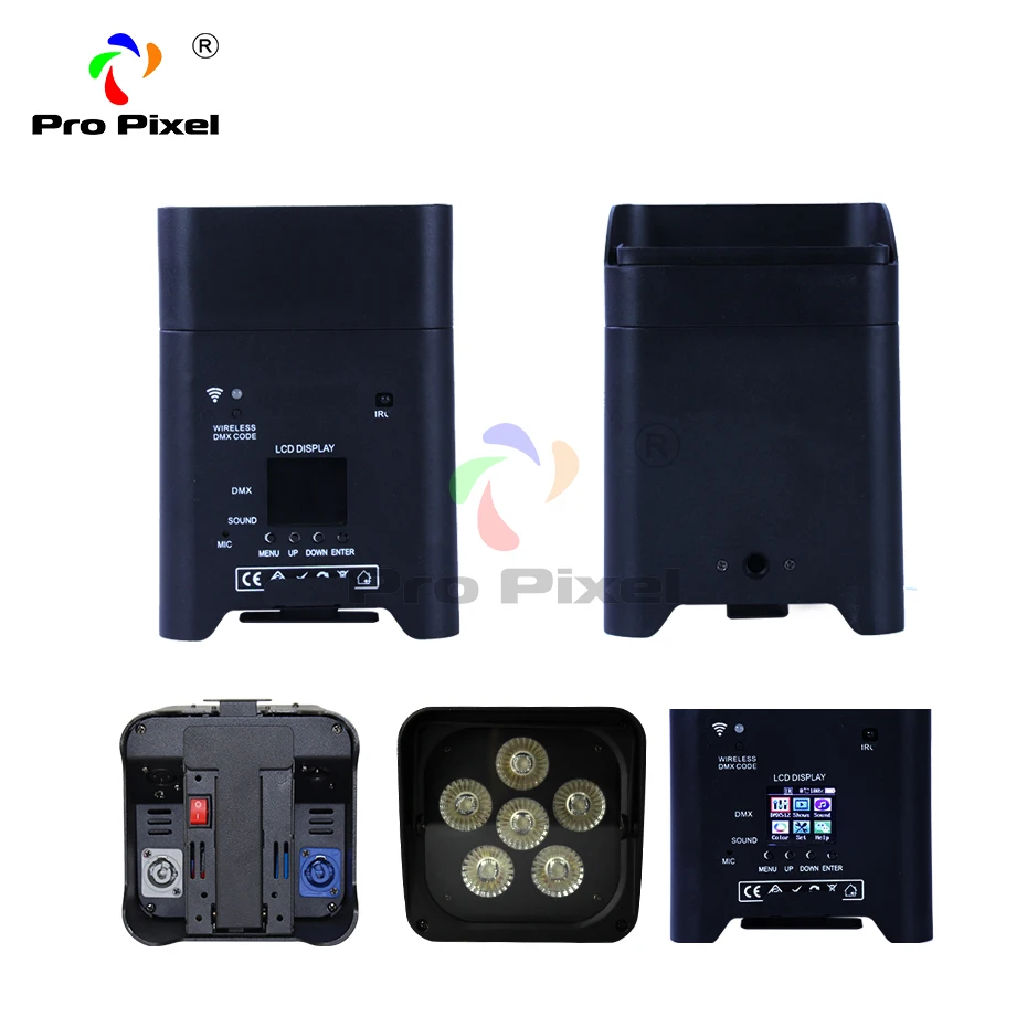 Беспроводной светодиодный светильник DMX с дистанционным управлением по Wi Fi