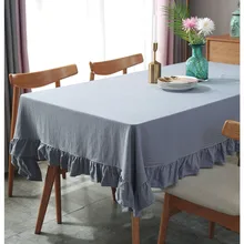 Simple Modern Tablecloths Full Cotton Lotus Edge 2 Color Dining Table Cloth Fresh Style Kitchen Table Cloth Dining Table Cover Simple Modern Tablecloths Full Cotton Lotus Edge 2 Color Dining Table Cloth Fresh Style Kitchen Table Cloth Dining Table Cover