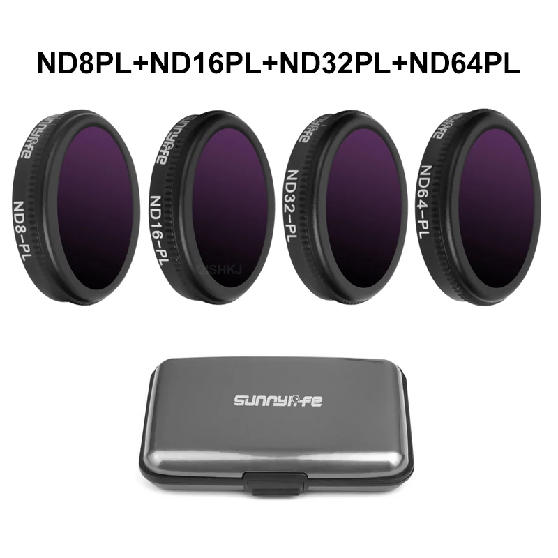 Фильтр для дрона UV CPL ND8/ND16/ND32 ND64-PL поляризационные фильтры нейтральной плотности Набор для DJI Mavic 2 Zoom Drone аксессуары - Цвет: ND 8 16 32 64 PL