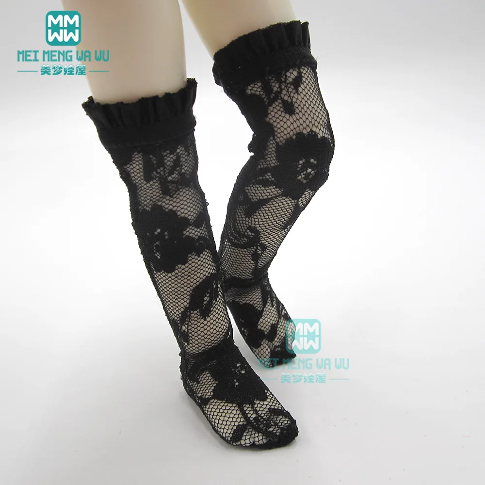 White Black lace stocking Socks For 1/6 1/4 1/3 BJD Doll yosd msd dd