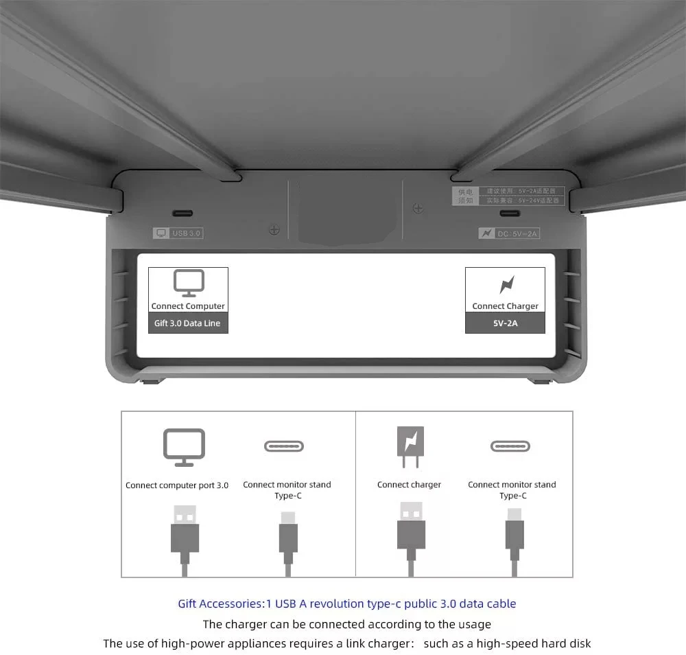 Laptop monitor stand with wireless charge (8)