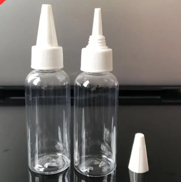 2 oz бутыль 60 мл Пустые PE пластиковые бутылки для клея с винтовыми крышками squeeze
