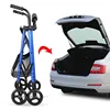 Walking chair can sit the elderly walking aid Aluminum alloy can push portable home walking aid with seat 5
