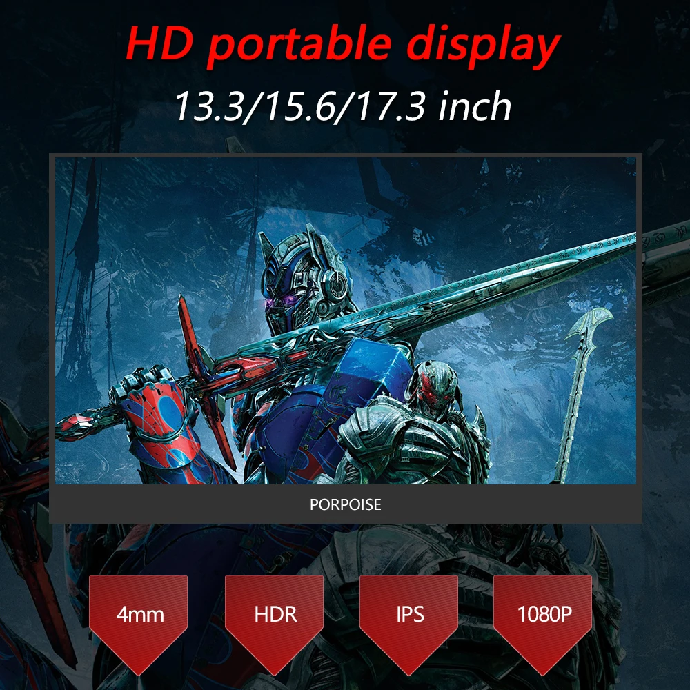 PORPOISE-޴ lcd hd  usb cŸ HDMI ȣȯ Ʈ, ޴, xbox,switch, ps4, ̹ , ͺ 