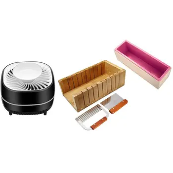 

Electric Mosquito Killer with Soap Cutting Tool Set Wooden Leaf Cutter Mold + 2 Pieces Straight Wave Cutter