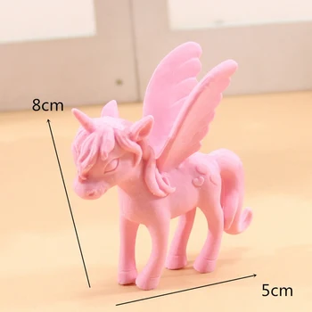 

1Pc Cute Cartoon Pony Animal Eraser Kawaii Mini Animal for School Student Stationery Kids Prize Toys Gift Random Color