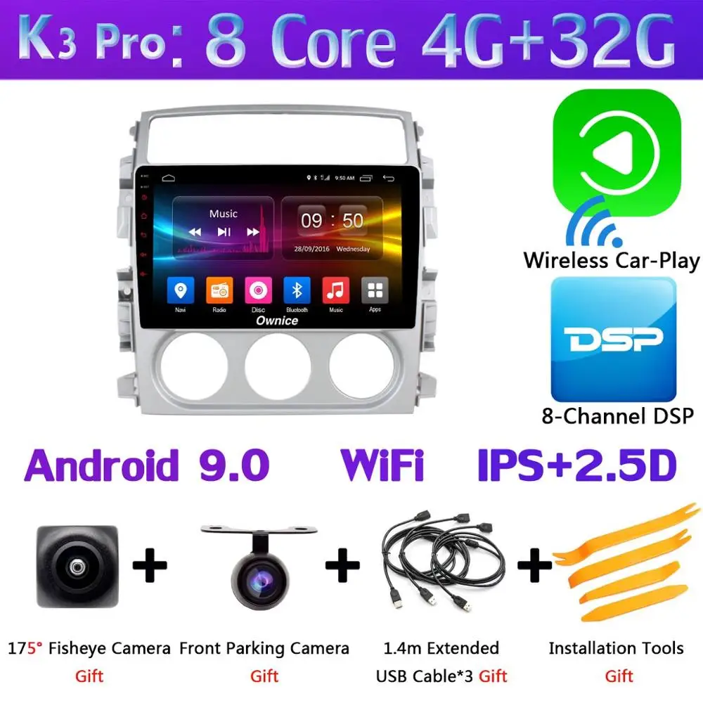 " 360 ° панорамный автомобильный dvd-плеер на основе Android для Suzuki Liana 2005-2013 автомобильный Радио gps Мультимедиа DSP Carplay Android Авто 4G LTE - Цвет: K3 Pro CarPlay