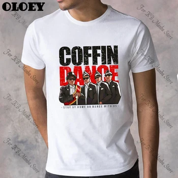 

Funny Coffin Dance t shirt Men Stay At Home Or Dance With Us Tops Male T-shirt Taking Orders Call Us Summer Tee Shirt Homme