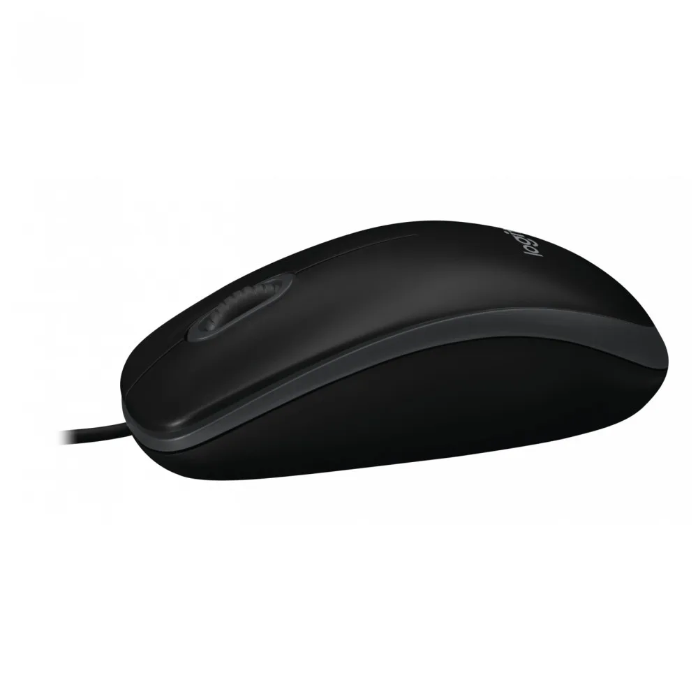 Мышь Logitech B100 Black (черная оптическая 800dpi USB 1.8м)|Мыши| |