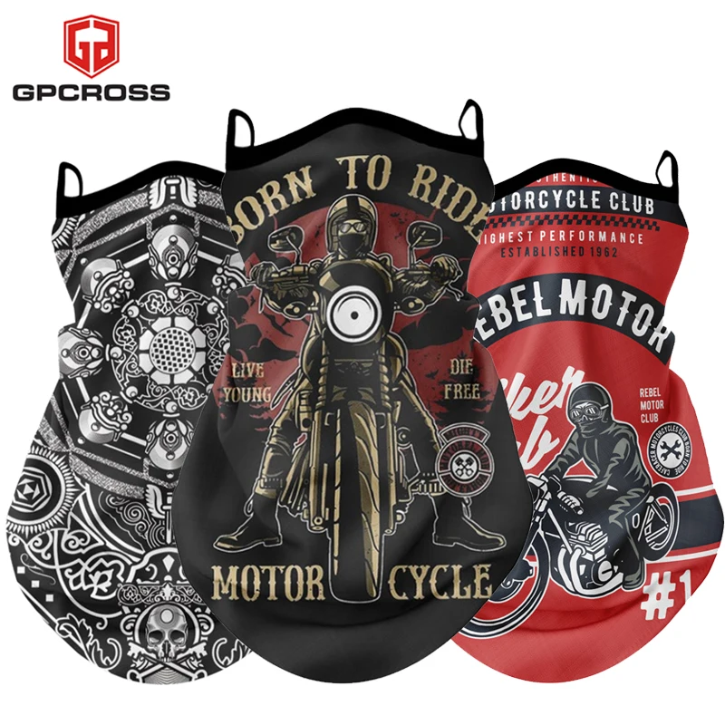 GPCROSS 바라클라바 오토바이 페이스 마스크, 통기성 스카프, 다기능 하프 페이스 마스크, 스노우보드 넥, 삼각형 스카프 모자 