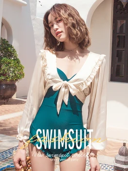 

Swimwear Tour Bathing Suit Women's Belly Covering Slimming Fairy Style One-piece GIRL'S South Korea INS New Style Fashion Sexy