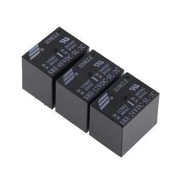 

20PCS/lot Relay SRE-05VDC-SL-2C SRE-12VDC-SL-2C SRE-24VDC-SL-2C 3A240V 8PIN 2 sets of conversion