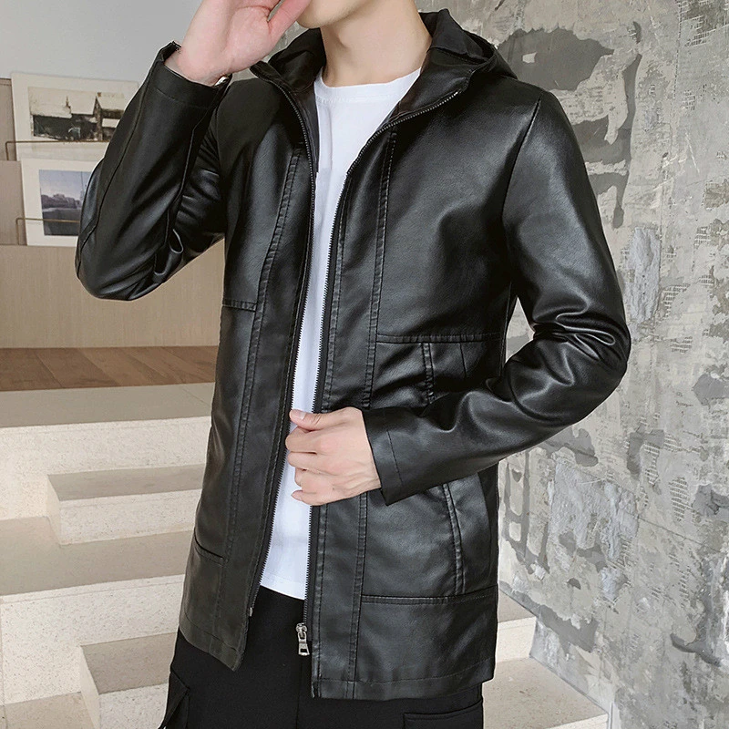 Boys black hooded jacket Clearance
