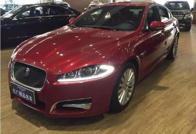 1 шт 2012~! Автомобиль bupmer головной свет для Jaguar XF фары светодиодный фары дневного света туман для Jaguar XF фары