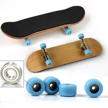 

Wooden Fingerboard Professional Finger SkateBoard Wood Basic Fingerboars With Bearings Wheel Foam Tape Set Finger Skateboards