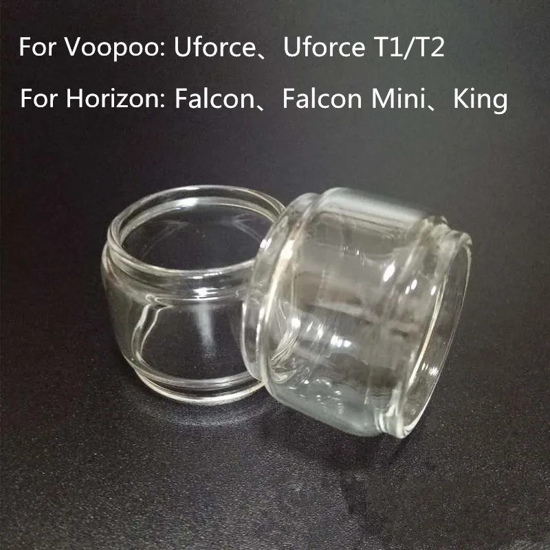 10 шт./лот увеличенное стекло лампы для Voopoo Uforce T1 T2 Falcon Mini King Tank Atomizador Fat Boy Bubble Glass Tube