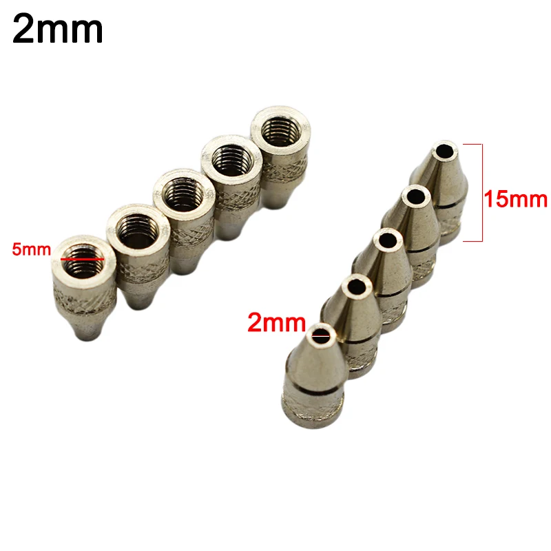 1mm /2mm Nozzle Iron Tips Metal Soldering Welding Tip For Electric Vacuum Solder Sucker/Desoldering Pump 10pcs/set