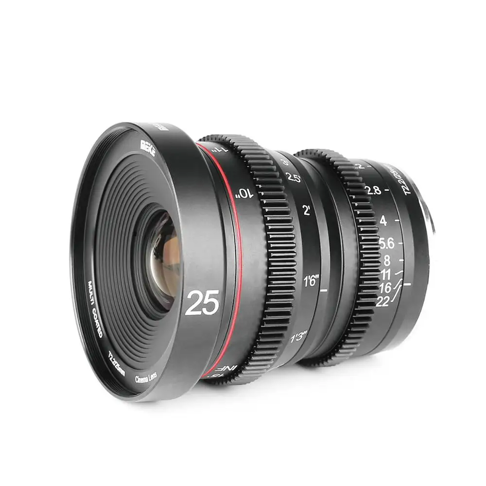 Meike MK 25 мм T2.2 ручной фокус асферический портретный кино объектив для Sony E Mount