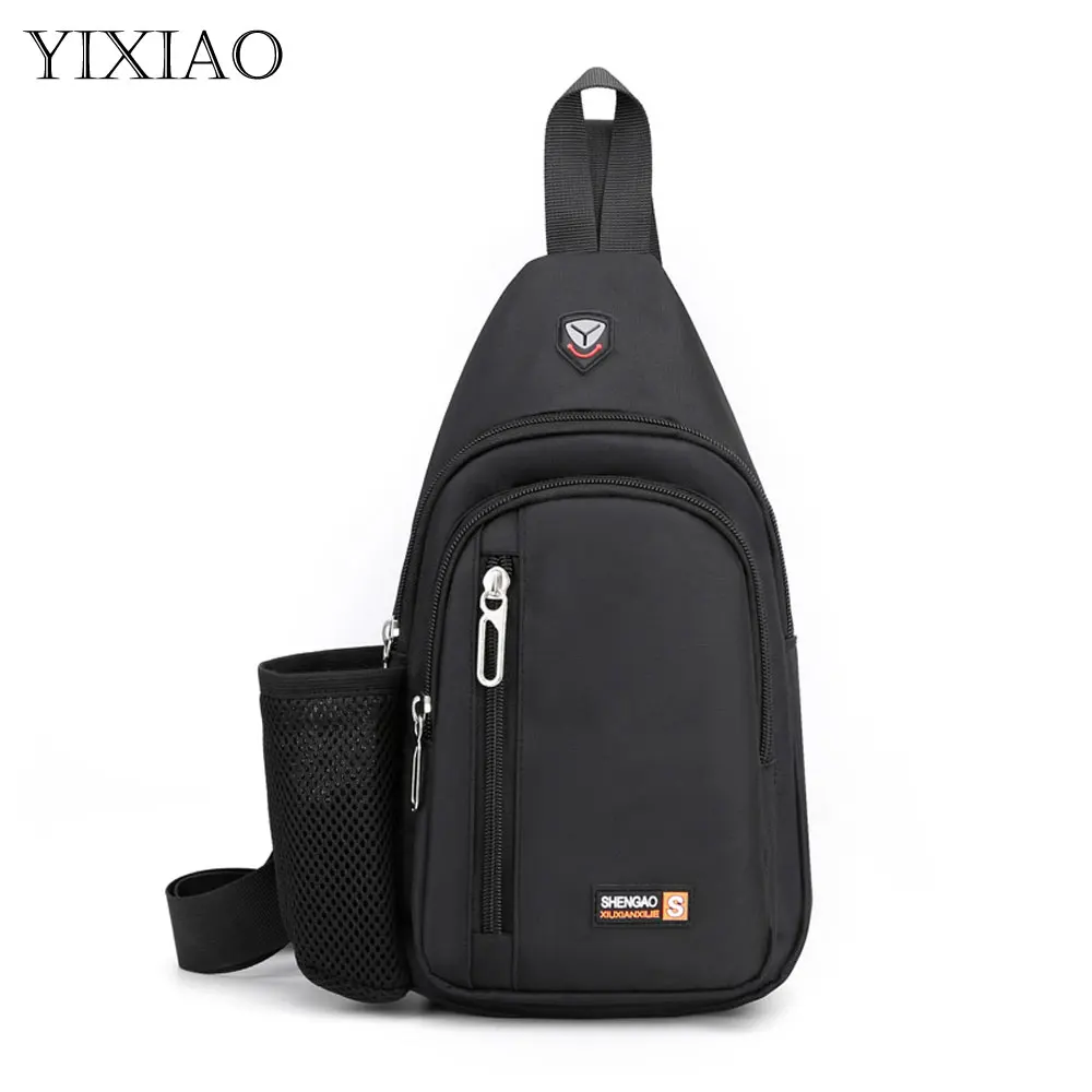 

YIXIAO Multifunction Crossbody Bag For Men Fashion Sling Shoulder Bags Casual Outdoor Travel Climbing Satchel Sports Chest Bag