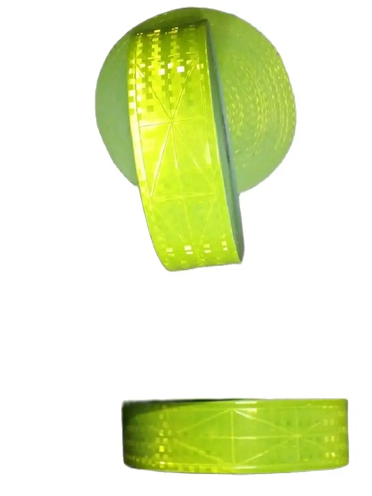 

5cm*50M Flashing Small Square Fluorescent Warning Safety High Visibity Reflective PVC Tape Garment Accessories