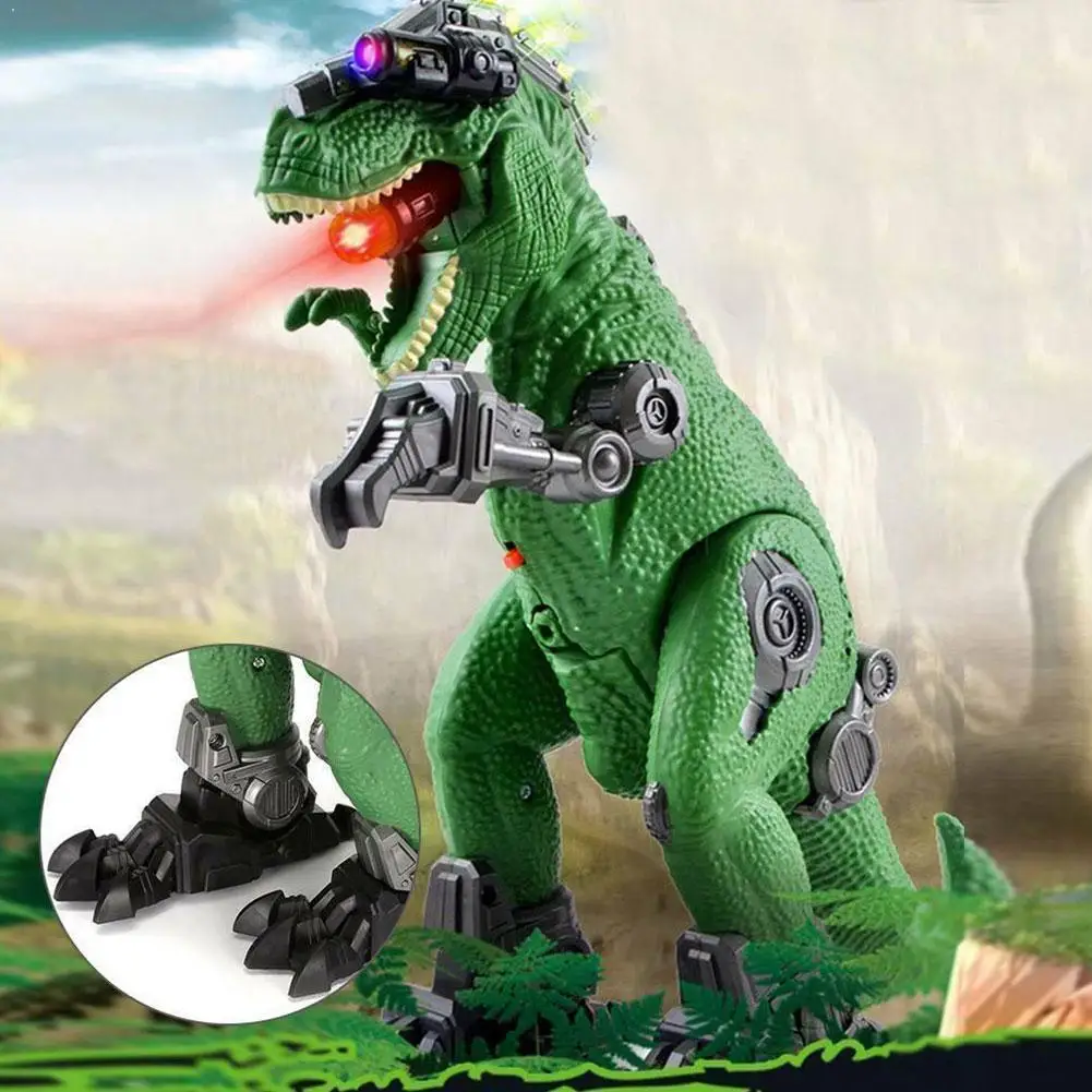 

Electric Dinosaur Model Toy Walking Tyrannosaurus With Dinosaurs Simulation Light For Kids Gifts Mechanical Educational Toy B5O8