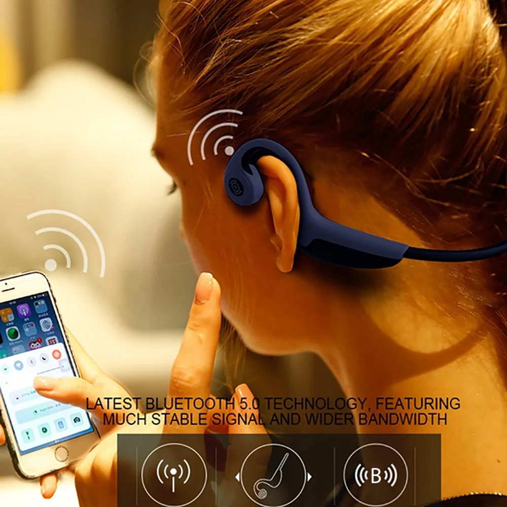Teamyo Bluetooth 5,0 S. Wear Z8 беспроводные наушники, наушники с костной проводимостью, спортивные гарнитуры с микрофоном, гарнитуры с громкой связью
