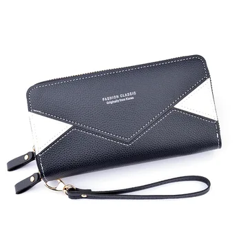 

Long Women's Wallet New Fashion Large Capacity Litchi Pattern Purses Phone Bag Female Zipper Wallet Simple Women Coin Purse