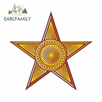 

EARLFAMILY 13cm x 12.6cm For Star Medal Motorcycle Car Stickers Vinyl Material Fine Decal Graffiti Sticker DIY Custom Printing