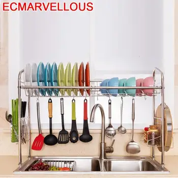 

De Mutfak Malzemeleri Refrigerator Organizer Cosina Cosinha Stainless Steel Organizador Cuisine Cocina Cozinha Kitchen Rack