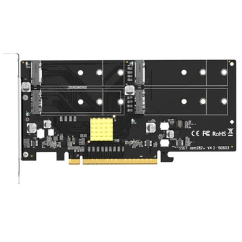 

4 in 1 Cards Adapter M.2 Raid Controller/SSD/Card Pci-E/Pcie M.2 SSD Pcie X16 for M.2 Nvme Support PC Server Raid Array