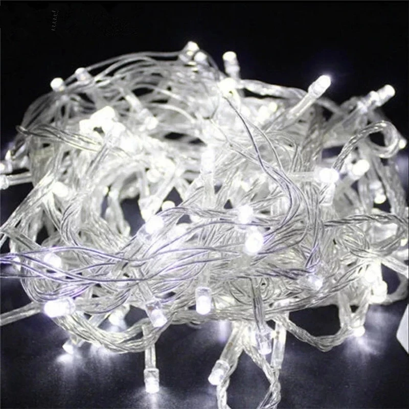 110V 220V 10M 100 Led String Garland Christmas Tree Chain Fairy Light  Waterproof Home Garden Party Outdoor Holiday Decoration