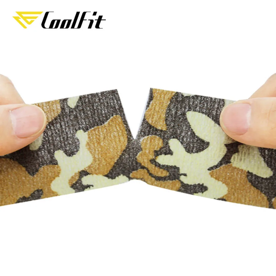 CoolFit Self-adhesive Bandage Flex Elastic Non-woven Outdoor Mask Sports Ankle Bracers Protection Finger Camo guise Tape