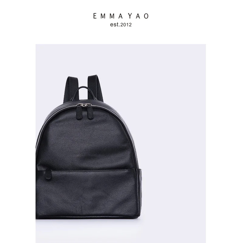 

EMMA YAO women backpack mini leather bag korean style brand fashion backpack