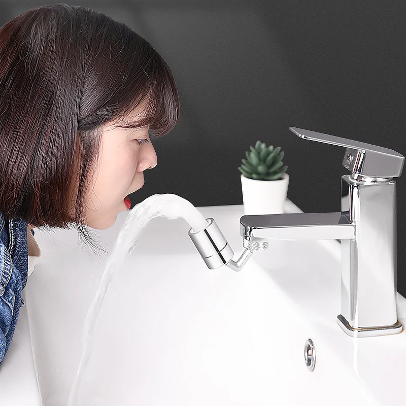 Grifo de filtro Universal a prueba de salpicaduras, accesorios de cocina, lavabo de baño, grifo rotativo ajustable de 2 velocidades, ahorro de agua, 720 °