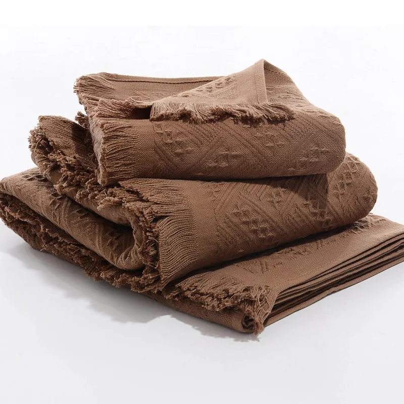 3 шт. хлопковое мягкое полотенце для рук одеяло кровати кресла дивана домашнее
