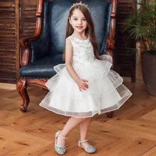 Летние платья-пачки с цветочным рисунком для девочек; детское свадебное платье; детское платье с блестками; праздничная одежда принцессы для дня рождения