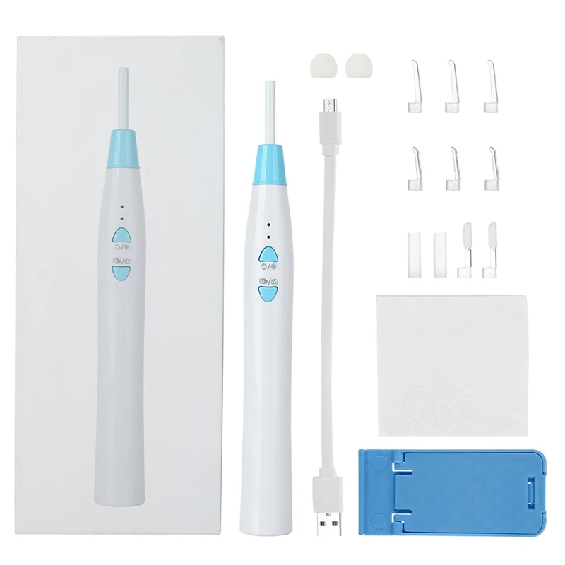 F180B WIFI Otoscope F180B Wifi отоскоп эндоскоп камера 3,9 мм Лен визуальная Ушная ложка Беспроводная Ушная очистка эндоскоп камера ушной бороскоп инструмент - Цвет: F180B WIFI Otoscope