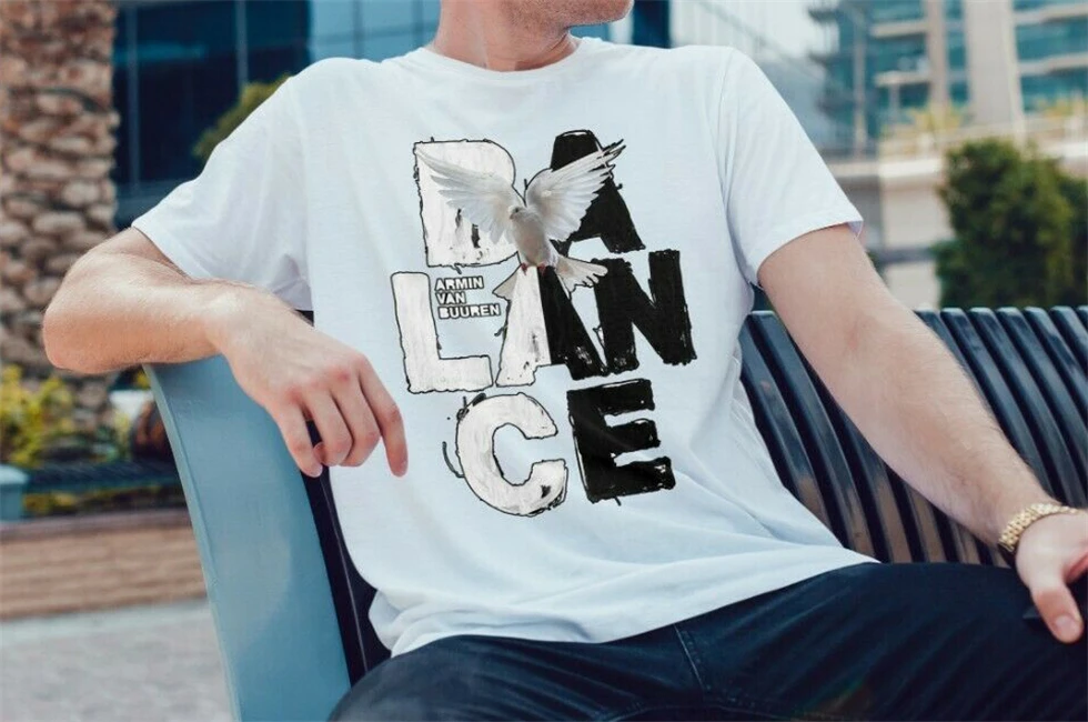 Armin Van Buuren/футболка Buuren Balance футболка с изображением обложки альбома в стиле ретро