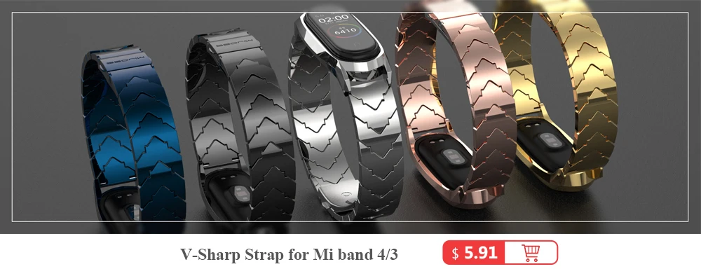 Mi jobs mi Band 4 металлический ремешок mi lanese из нержавеющей стали для Xiaomi mi Band 4 NFC ремешок браслет на запястье Pulseira mi band 3 Correa