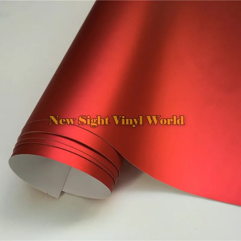Matte-Satin-Chrome-Red-Vinyl-Wrapping-Film (4)