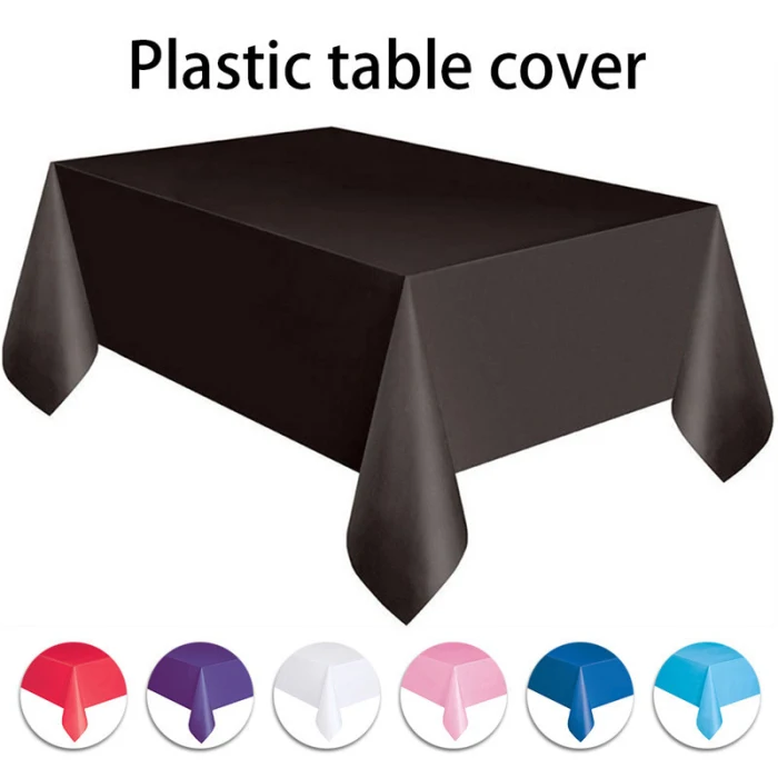 Одноразовая Скатерть Пластик банкетные вечерние прямоугольник скатерть для стола 54x72 дюйма K888