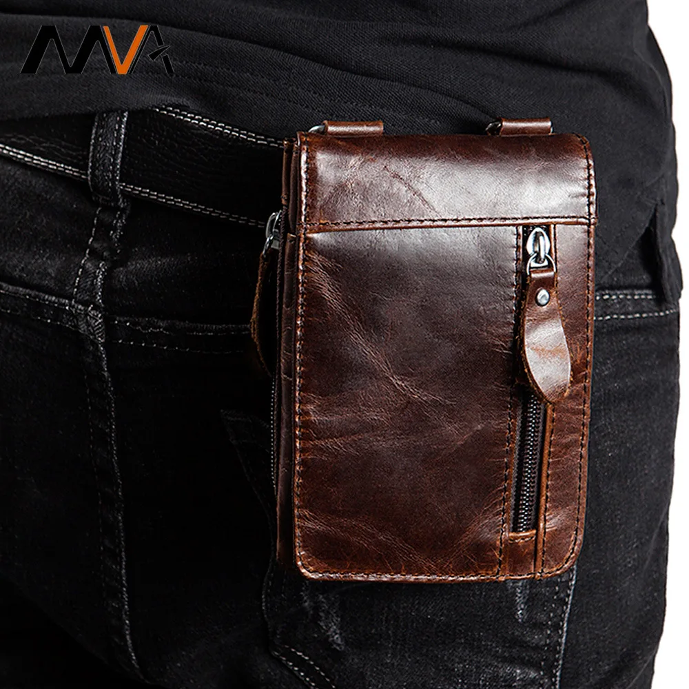 

Outdoor small waist bag messenger bag hot-selling retro first layer cowhide men wear belt small waist bag mobile phone bag