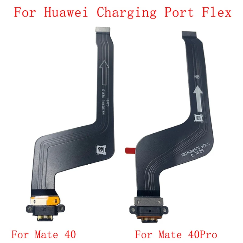 USB Charging Port Connector Board Parts Flex For Huawei Mate 40 Pro Cable Replacement | Мобильные телефоны и аксессуары