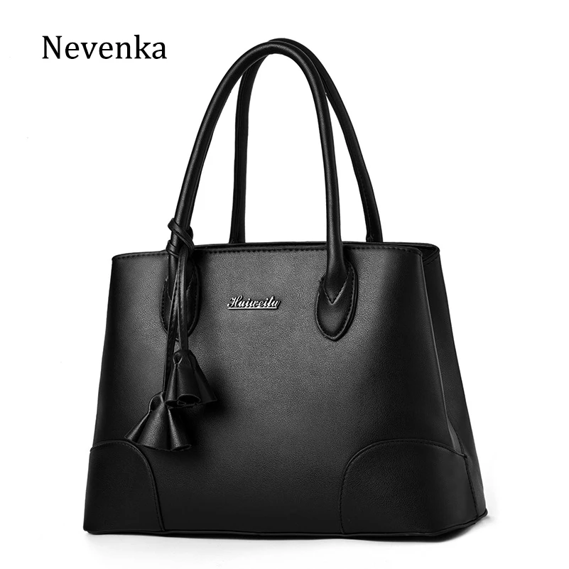 Nevenka Women Handbags Fashion PU Leather Top-handle Bags Totes Tassel Designer Crossbody Shoulder Bag Hand Bags Hot Sale