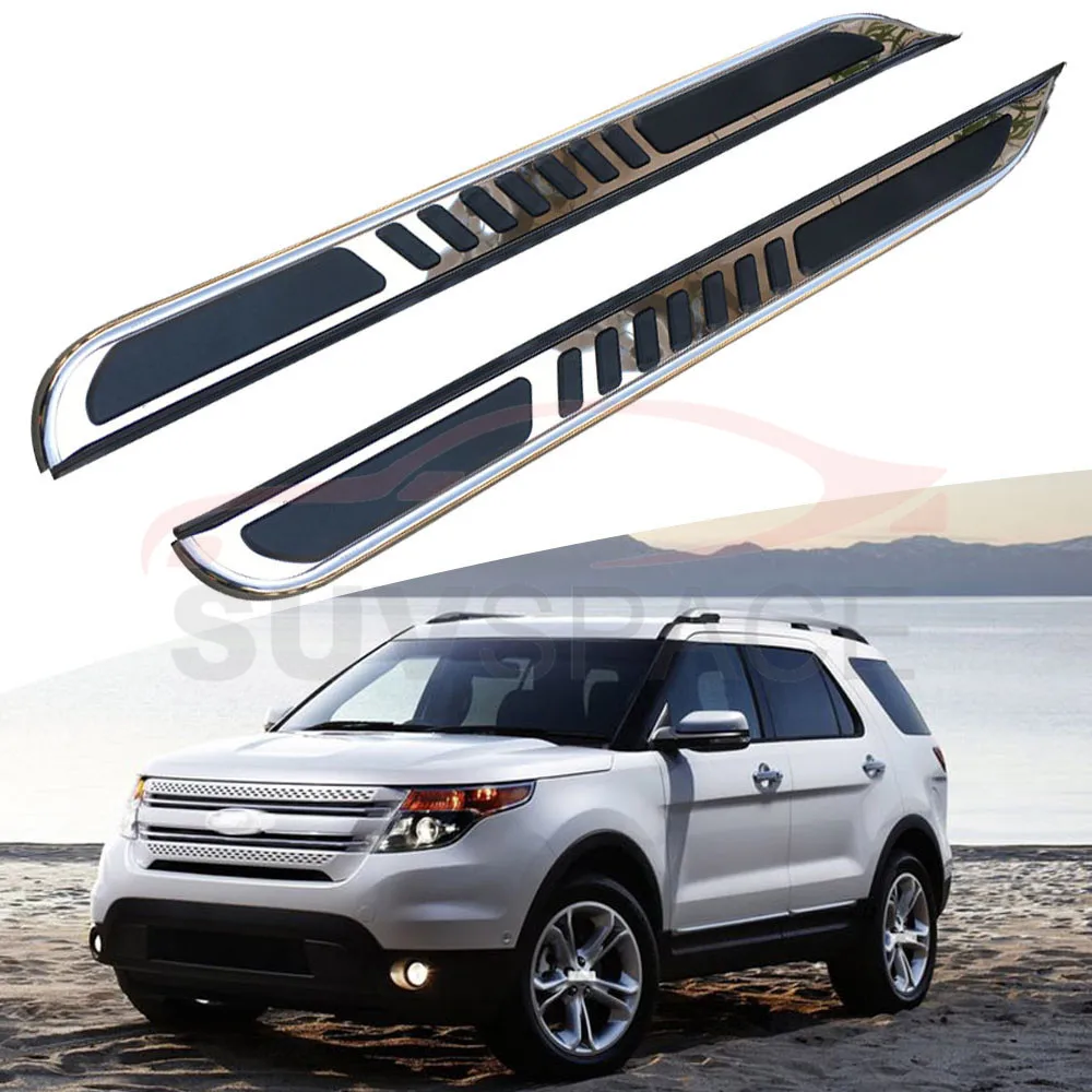 Боковой Шаг подходит для Ford Explorer 2011- Беговая плата nerf бар 2 шт. левый и правый алюминиевый боковой шаг боковая педаль