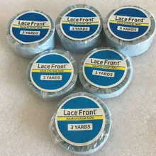 3 ярдов синяя кружевная лента для парика-накладка Двусторонняя изолента для ленточное наращивание волос